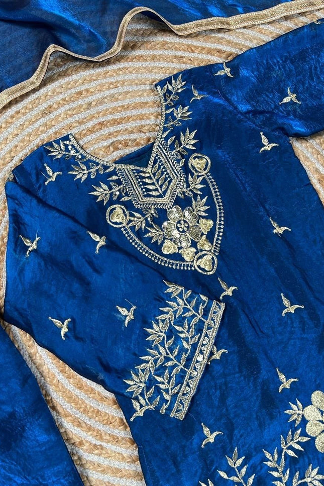 Kids Palazzo Set Ready to Wear | Premium Pure GMY Silk - Fully Stitched - Rosepetals Luxe