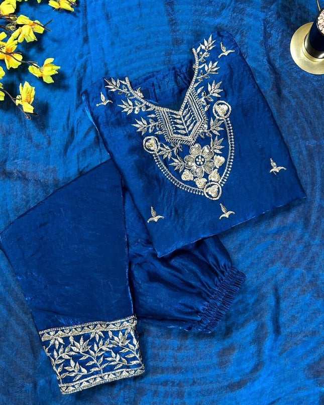 Kids Palazzo Set Ready to Wear | Premium Pure GMY Silk - Fully Stitched - Rosepetals Luxe