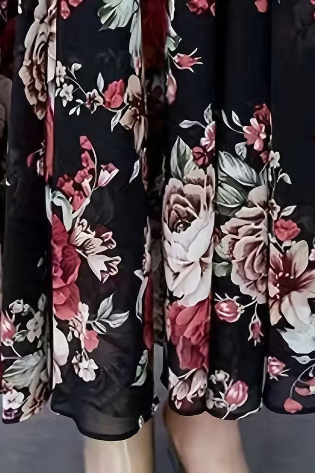 Lightweight Floral Chiffon Maxi Dress | Perfect For Party Wear - Rosepetals Luxe