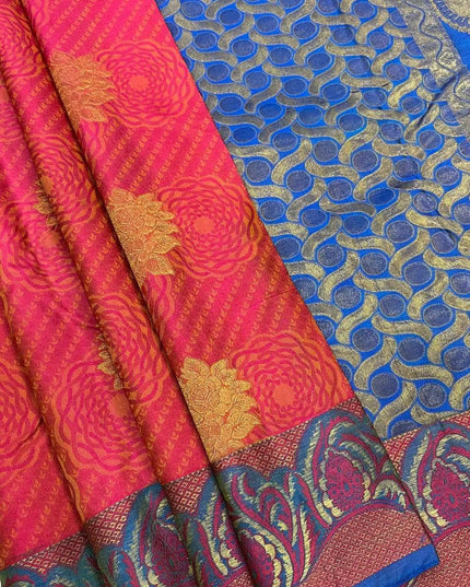 Luxe Silk Saree with Elegance Weave – Semi-Bridal & Festive Wear | Rosepetals Luxe - Rosepetals Luxe