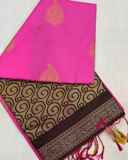 Luxe Soft Silk Saree | Jacquard Weave | 9 Colours | Festive & Everyday Elegance - Rosepetals Luxe