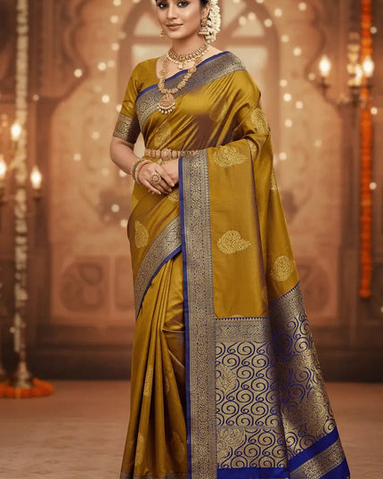 Luxe Soft Silk Saree | Jacquard Weave | 9 Colours | Festive & Everyday Elegance - Rosepetals Luxe