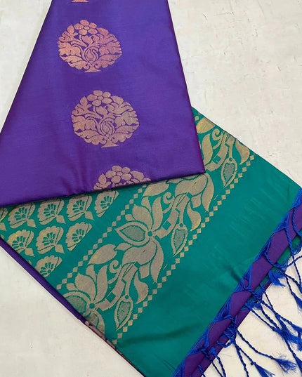 Luxe Soft Silk Saree | Jacquard Weave | 9 Colours | Festive & Everyday Elegance - Rosepetals Luxe
