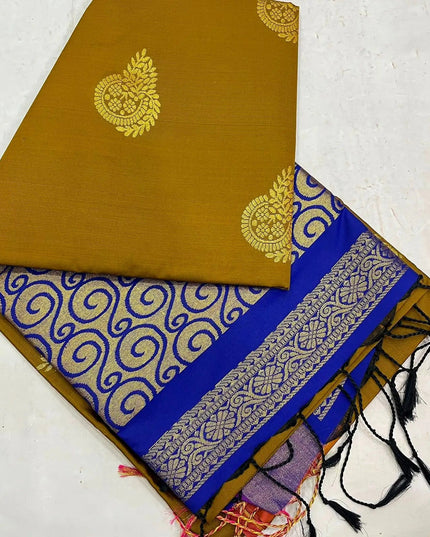Luxe Soft Silk Saree | Jacquard Weave | 9 Colours | Festive & Everyday Elegance - Rosepetals Luxe