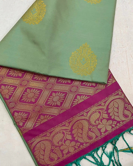 Luxe Soft Silk Saree | Jacquard Weave | 9 Colours | Festive & Everyday Elegance - Rosepetals Luxe