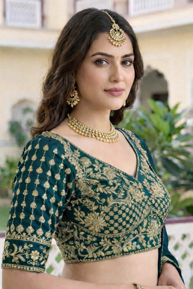 Luxury Rangoli Silk Lehenga Set | Heavy Embroidery & Sequence Work | Perfect For Festive - Rosepetals Luxe