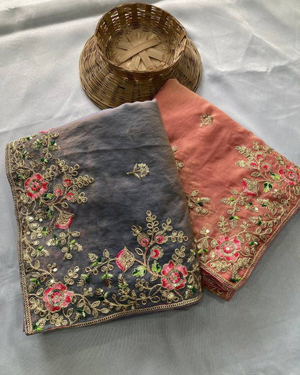 Luxury Soft Moss Chiffon Saree – Wedding Special Graceful Party Wear - Rosepetals Luxe