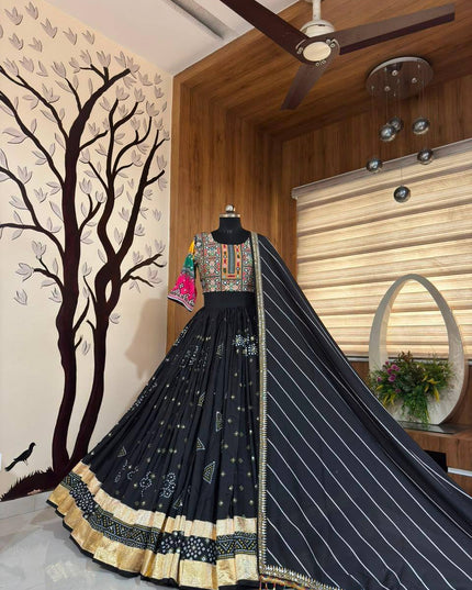 Mirror-Work Kurta & Lehenga | Navratri Couple Edit - Rosepetals Luxe