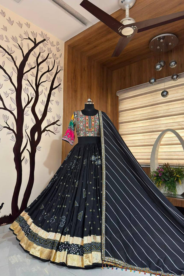 Mirror-Work Kurta & Lehenga | Navratri Couple Edit - Rosepetals Luxe