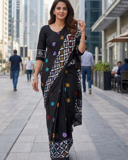 New Demanding Hand Printed Cotton Sarees | Perfect For Summer - Rosepetals Luxe