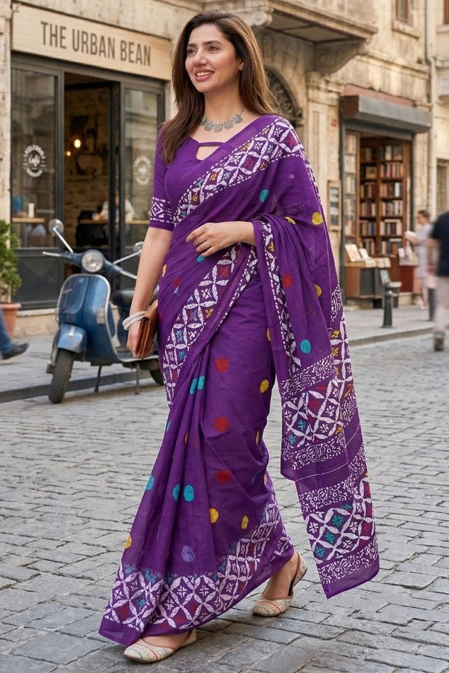 New Demanding Hand Printed Cotton Sarees | Perfect For Summer - Rosepetals Luxe