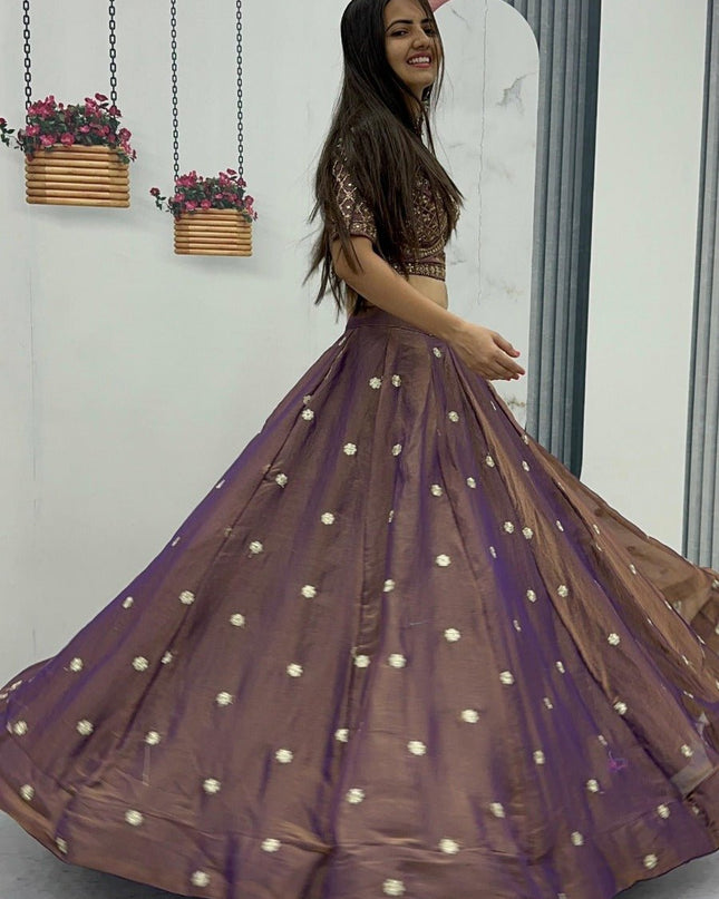 New Trendy Lehenga Choli With Heavy Embroidery | Perfect For Festive And Ethnic Wear - Rosepetals Luxe