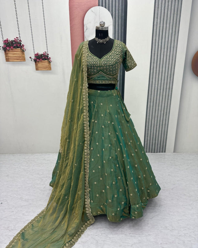 New Trendy Lehenga Choli With Heavy Embroidery | Perfect For Festive And Ethnic Wear - Rosepetals Luxe