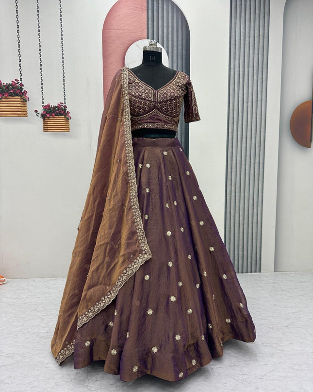 New Trendy Lehenga Choli With Heavy Embroidery | Perfect For Festive And Ethnic Wear - Rosepetals Luxe