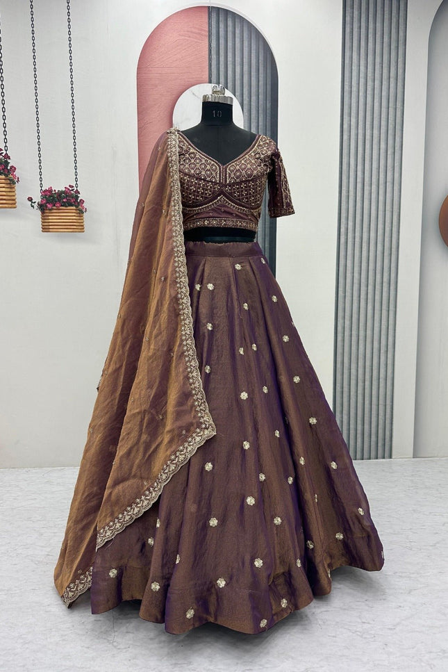 New Trendy Lehenga Choli With Heavy Embroidery | Perfect For Festive And Ethnic Wear - Rosepetals Luxe