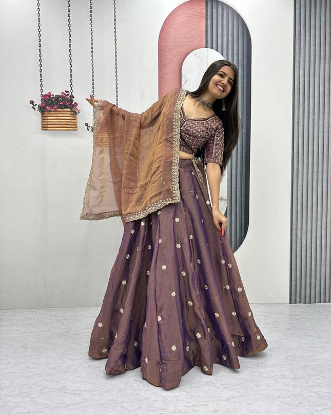 New Trendy Lehenga Choli With Heavy Embroidery | Perfect For Festive And Ethnic Wear - Rosepetals Luxe