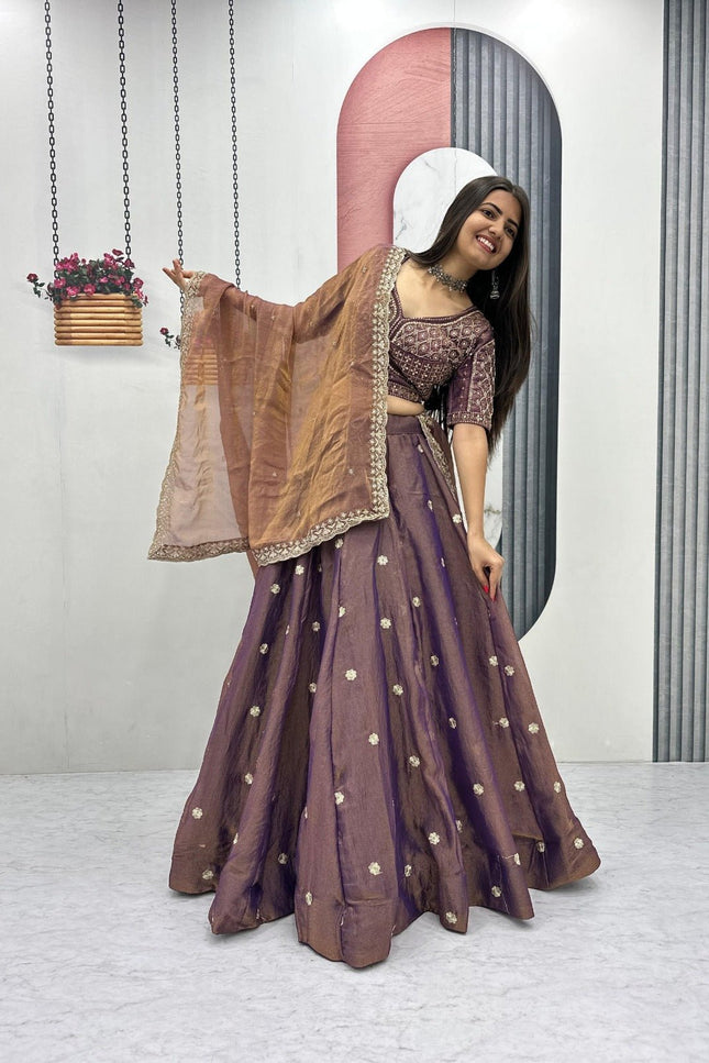 New Trendy Lehenga Choli With Heavy Embroidery | Perfect For Festive And Ethnic Wear - Rosepetals Luxe