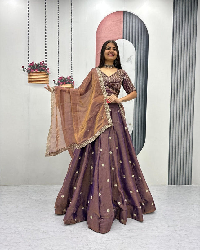 New Trendy Lehenga Choli With Heavy Embroidery | Perfect For Festive And Ethnic Wear - Rosepetals Luxe