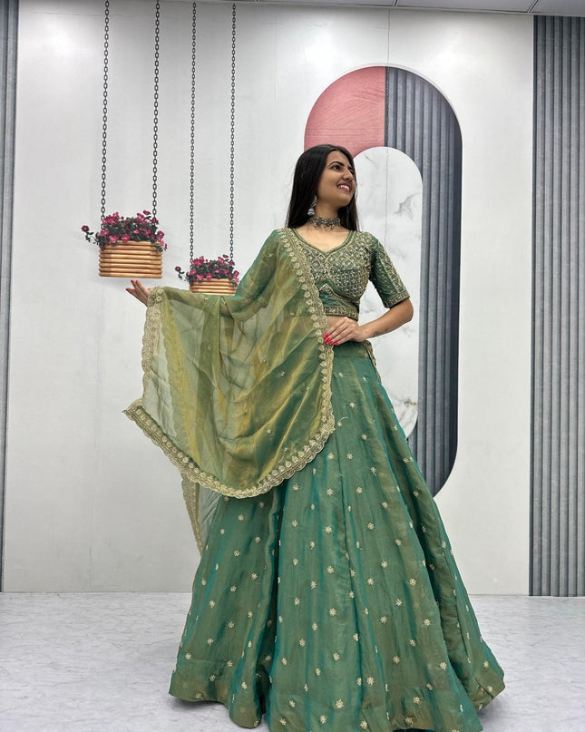New Trendy Lehenga Choli With Heavy Embroidery | Perfect For Festive And Ethnic Wear - Rosepetals Luxe