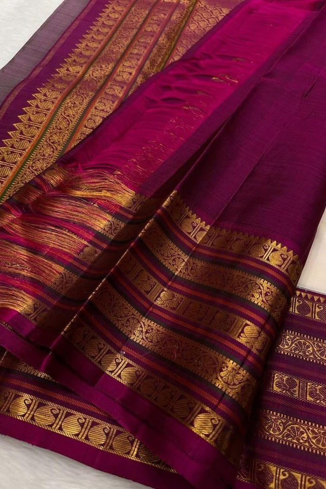 Premium Banarasi Soft Silk Saree | Classic Zari Weave | Bridal & Festive | With Blouse Piece - Rosepetals Luxe