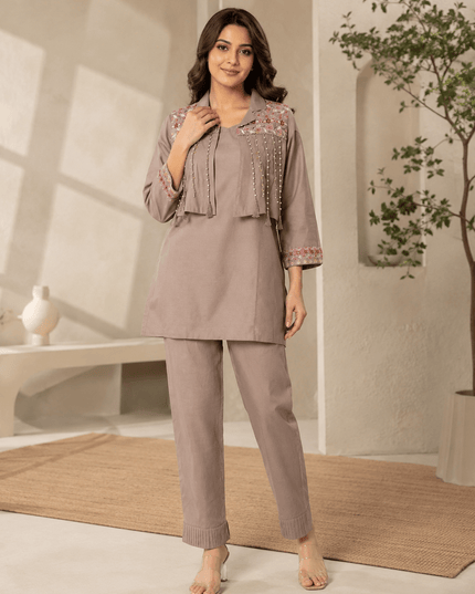 Premium Dhabu Cotton Kurti Palazzo Set For Women Festive Party Wear Ethnic Co Ord Set - Rosepetals Luxe