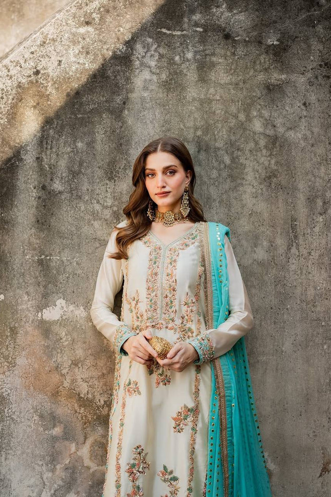 Premium GMY Silk Embroidered Top Palazzo & Dupatta Set with Sequence & Rivet Moti Work - Rosepetals Luxe