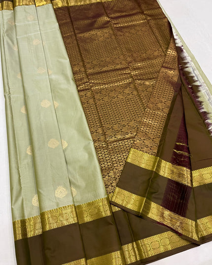Premium Kanchipuram Luxe Silk Saree | Trending Colour Collection - Rosepetals Luxe