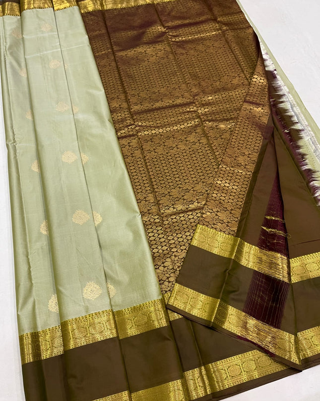 Premium Kanchipuram Luxe Silk Saree | Trending Colour Collection - Rosepetals Luxe