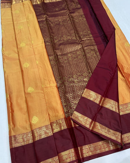 Premium Kanchipuram Luxe Silk Saree | Trending Colour Collection - Rosepetals Luxe