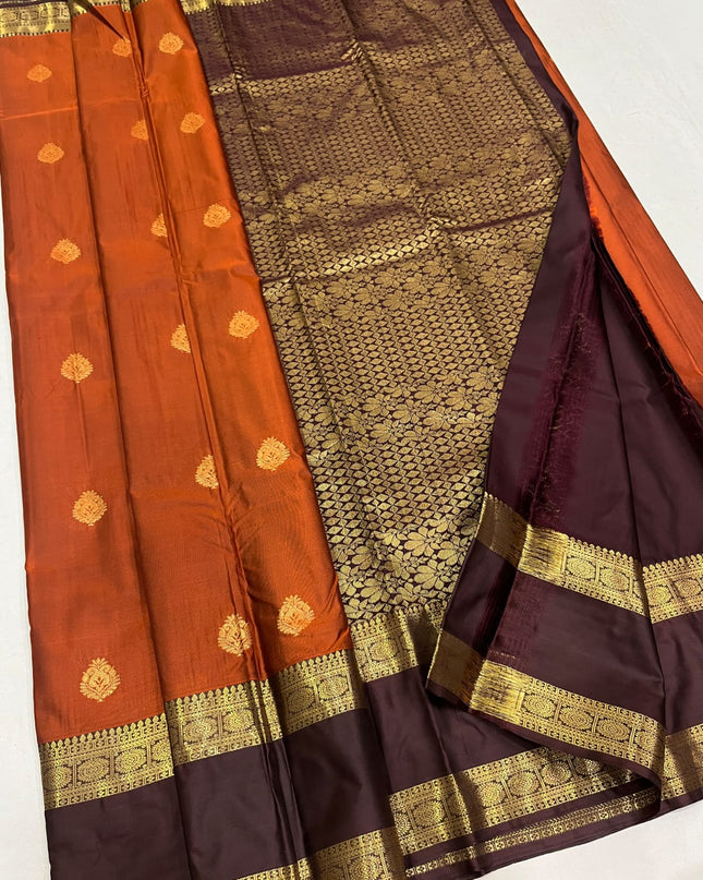 Premium Kanchipuram Luxe Silk Saree | Trending Colour Collection - Rosepetals Luxe