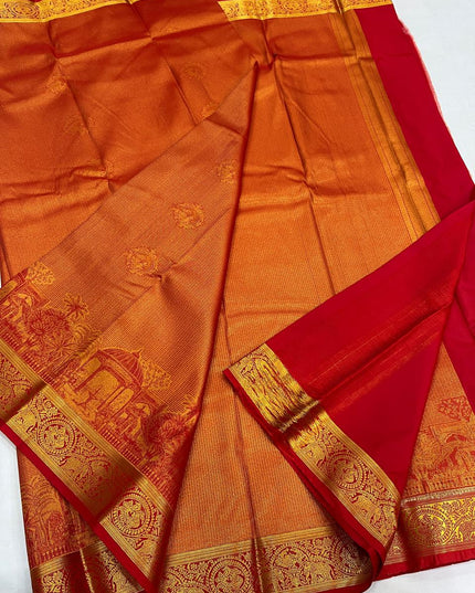 Premium Kanchipuram Soft Silk Saree Collection | Perfect for Festivals, Weddings - Rosepetals Luxe