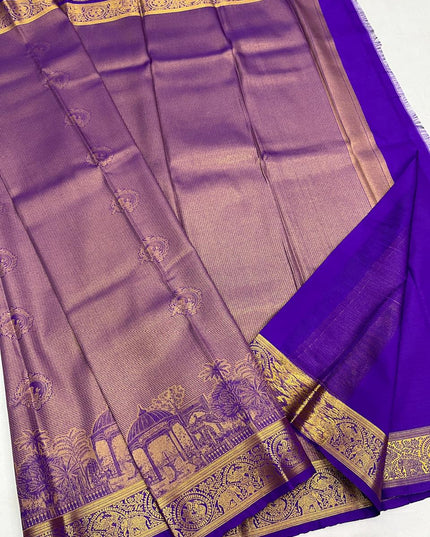 Premium Kanchipuram Soft Silk Saree Collection | Perfect for Festivals, Weddings - Rosepetals Luxe