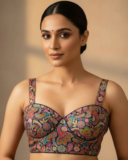 Premium Position Banarasi Mina Weaving Blouse | 12 Needle Work - Rosepetals Luxe