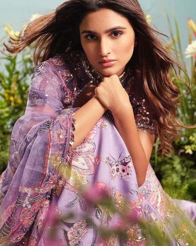 Premium Taby Silk Lehenga With Beautiful Embroidery Sequins Work - Rosepetals Luxe