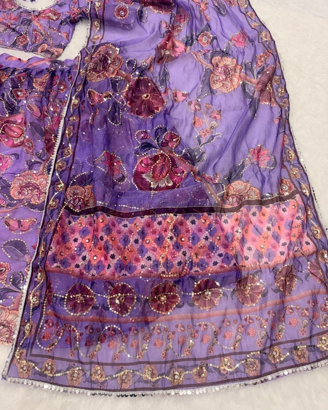 Premium Taby Silk Lehenga With Beautiful Embroidery Sequins Work - Rosepetals Luxe