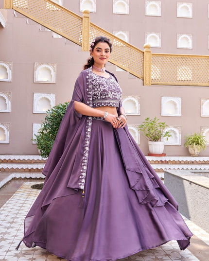 Premium Wedding Special Lehenga Choli | Pure Rangoli Silk | Heavy Embroidery & Sequence Work | Perfect For Wedding - Rosepetals Luxe