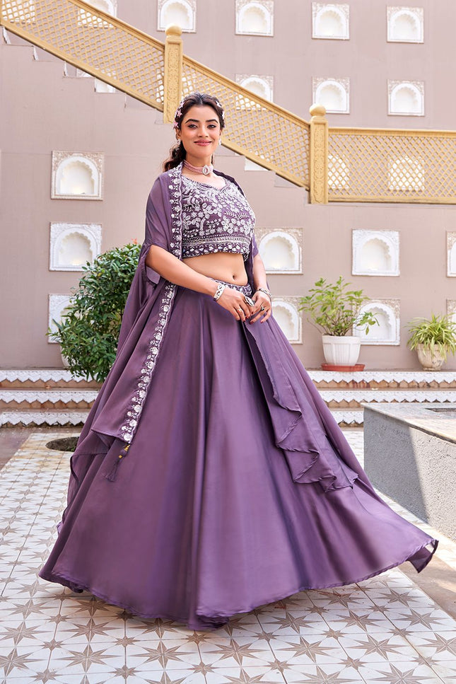 Premium Wedding Special Lehenga Choli | Pure Rangoli Silk | Heavy Embroidery & Sequence Work | Perfect For Wedding - Rosepetals Luxe