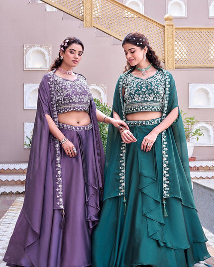 Premium Wedding Special Lehenga Choli | Pure Rangoli Silk | Heavy Embroidery & Sequence Work | Perfect For Wedding - Rosepetals Luxe