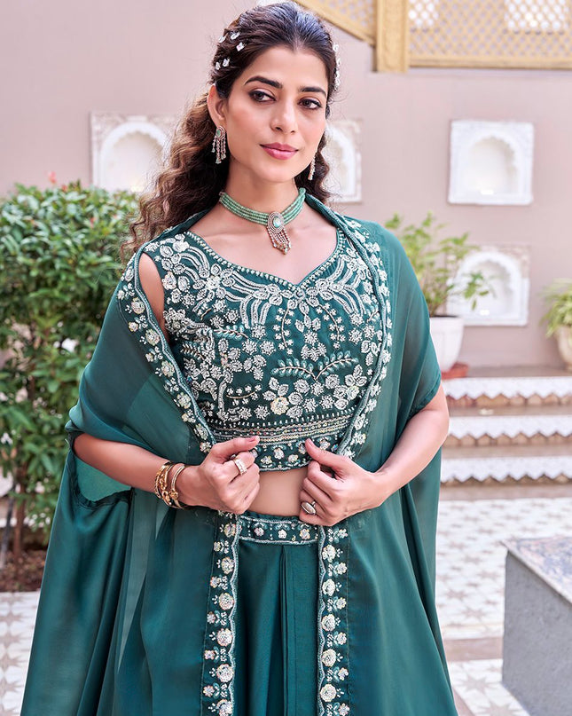 Premium Wedding Special Lehenga Choli | Pure Rangoli Silk | Heavy Embroidery & Sequence Work | Perfect For Wedding - Rosepetals Luxe