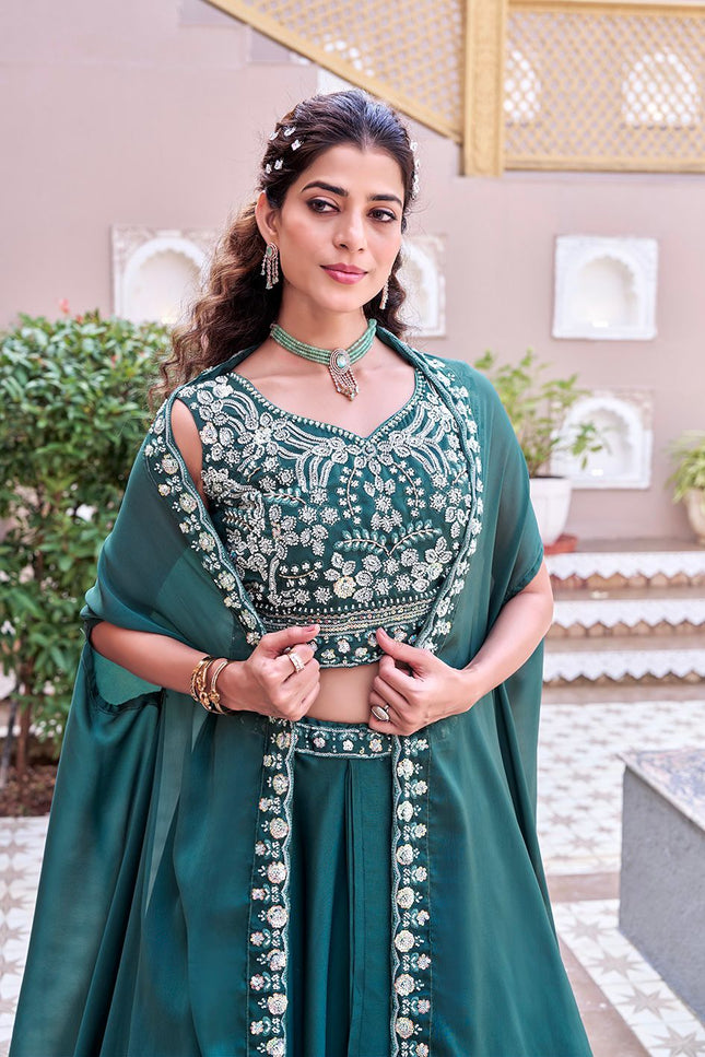 Premium Wedding Special Lehenga Choli | Pure Rangoli Silk | Heavy Embroidery & Sequence Work | Perfect For Wedding - Rosepetals Luxe