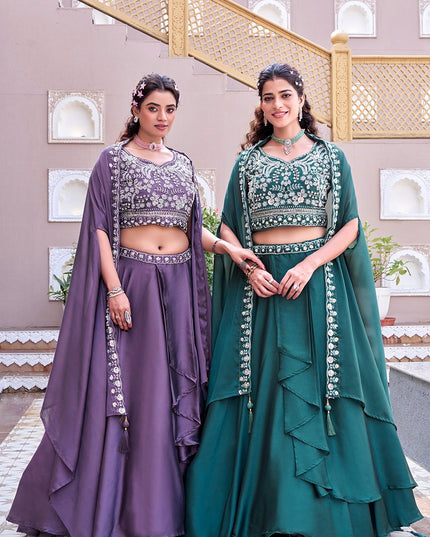 Premium Wedding Special Lehenga Choli | Pure Rangoli Silk | Heavy Embroidery & Sequence Work | Perfect For Wedding - Rosepetals Luxe