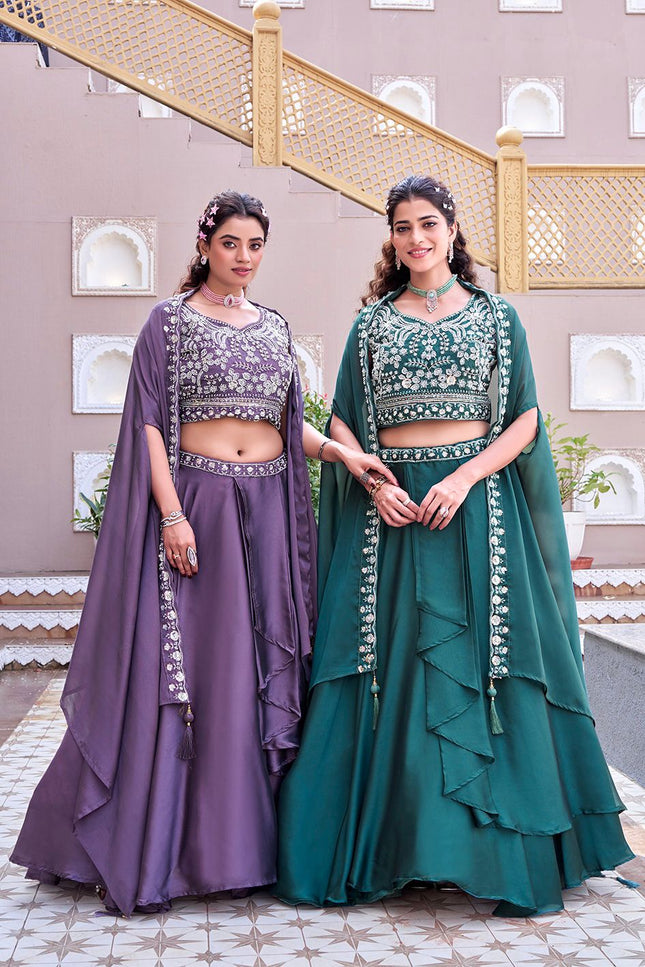 Premium Wedding Special Lehenga Choli | Pure Rangoli Silk | Heavy Embroidery & Sequence Work | Perfect For Wedding - Rosepetals Luxe