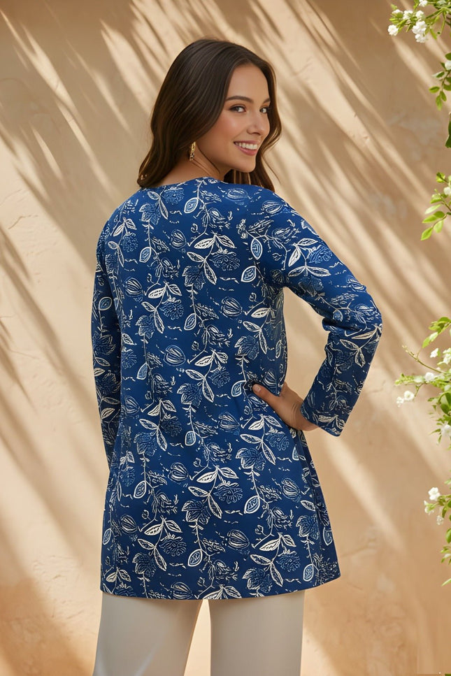 Printed Tunic Top | Suitable for Daily Wear - Rosepetals Luxe