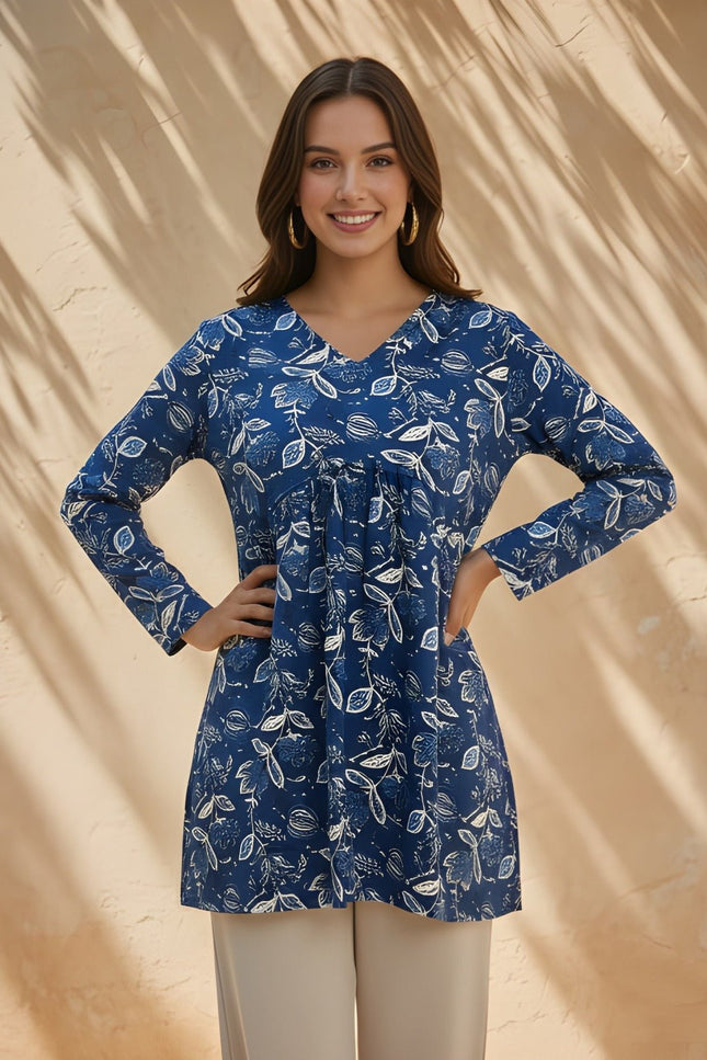 Printed Tunic Top | Suitable for Daily Wear - Rosepetals Luxe
