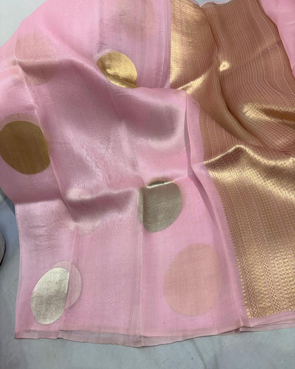 Pure Handloom Kora Silk Saree | Kaduwa Dollar Buta & Fancy Pallu | Silk Mark Certified | Rosepetals Luxe - Rosepetals Luxe