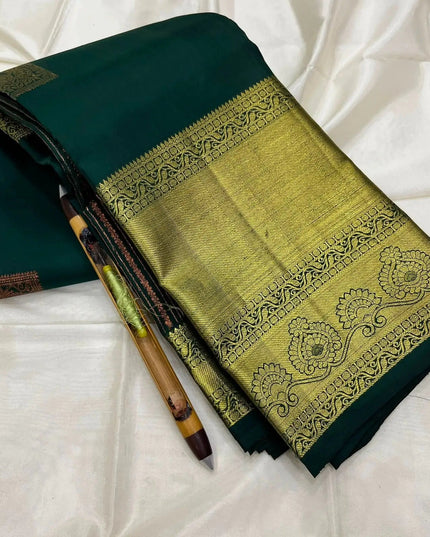 Pure Kanchipuram Silk Saree | Fancy Butta Design | Silk Mark Certified - Rosepetals Luxe