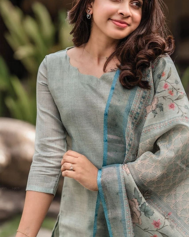Pure Printed Cotton Kurti Dupatta Sets | Perfect for Everyday - Rosepetals Luxe
