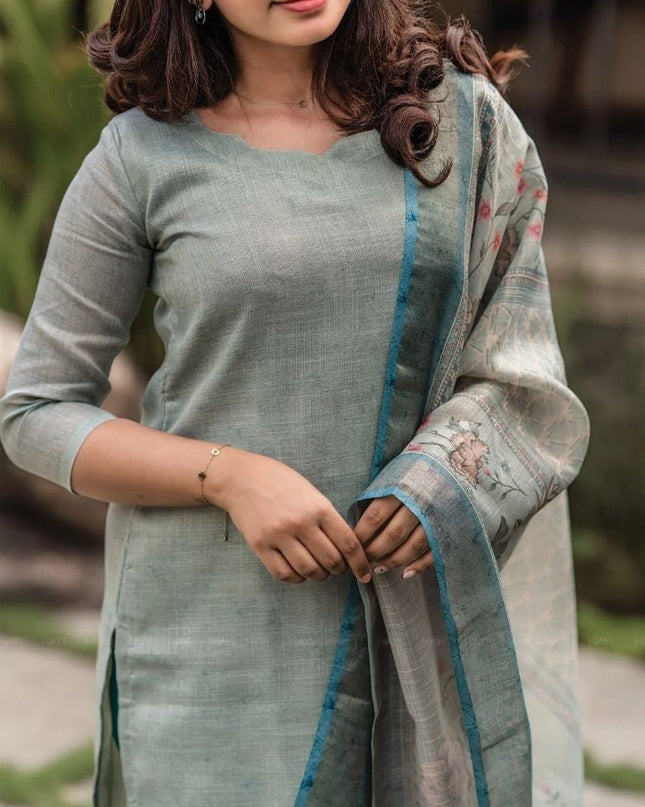 Pure Printed Cotton Kurti Dupatta Sets | Perfect for Everyday - Rosepetals Luxe
