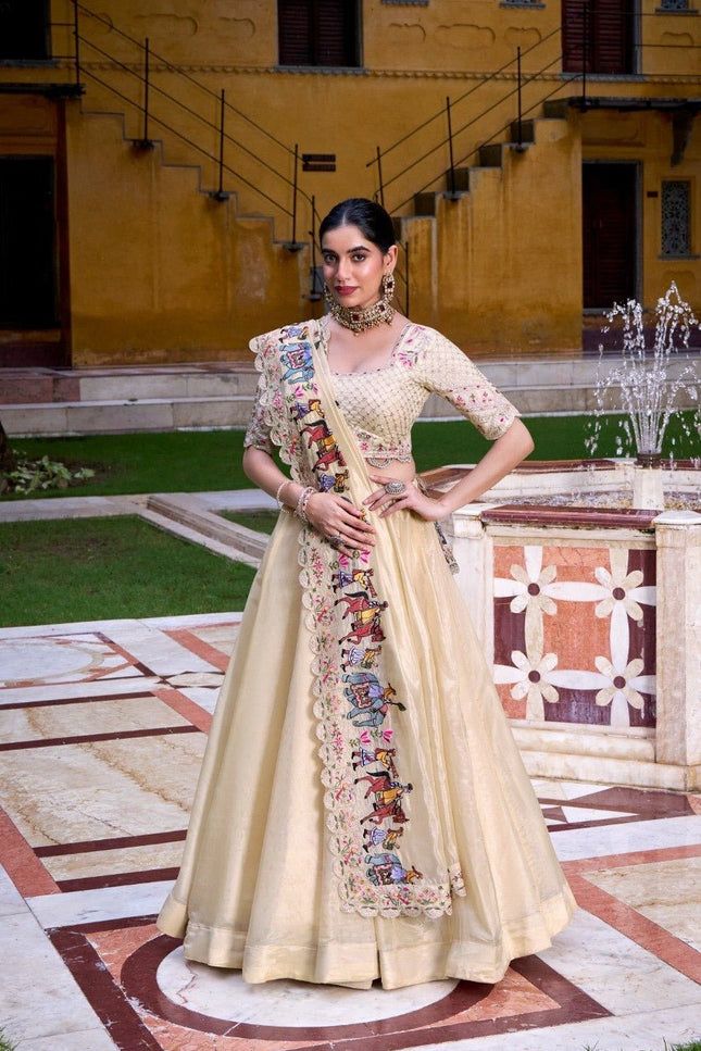Raspberry Silk Lehenga Choli Set | Sequin & Thread Work Blouse | Embroidered Dupatta | Rosepetals Luxe - Rosepetals Luxe