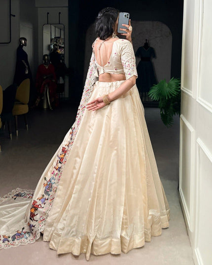 Raspberry Silk Lehenga Choli Set | Sequin & Thread Work Blouse | Embroidered Dupatta | Rosepetals Luxe - Rosepetals Luxe